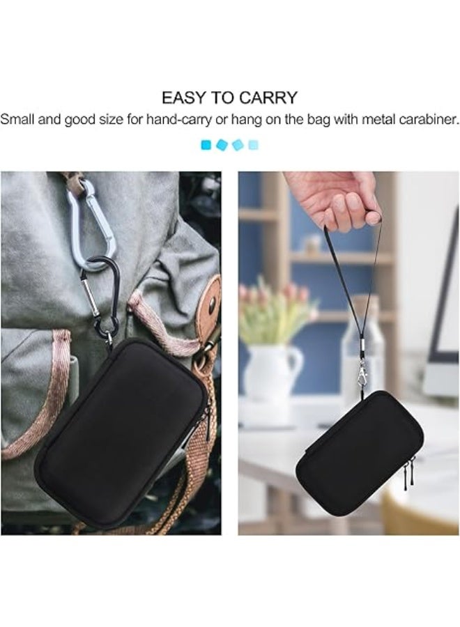 Lacdo Hard Carrying Case for Samsung T5 EVO Portable SSD 2TB 4TB 8TB USB 3.2 Gen 1 External Solid State Drive Hard EVA Shockproof Water-Resistant Protective Storage Travel Bag, Black - Image 3